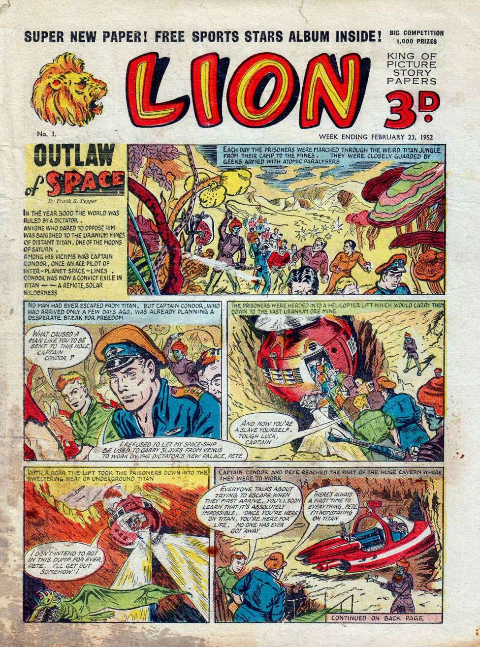 Comic Book Cover For Lion 1