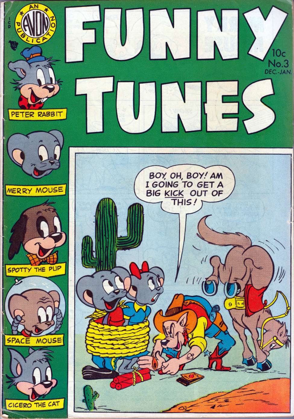 Comic Book Cover For Funny Tunes 3