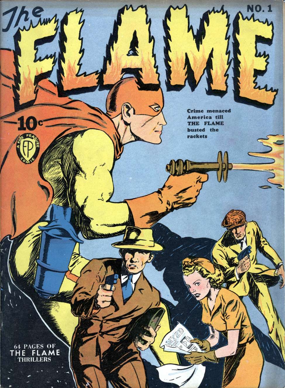 Comic Book Cover For The Flame 1 (alt) - Version 2