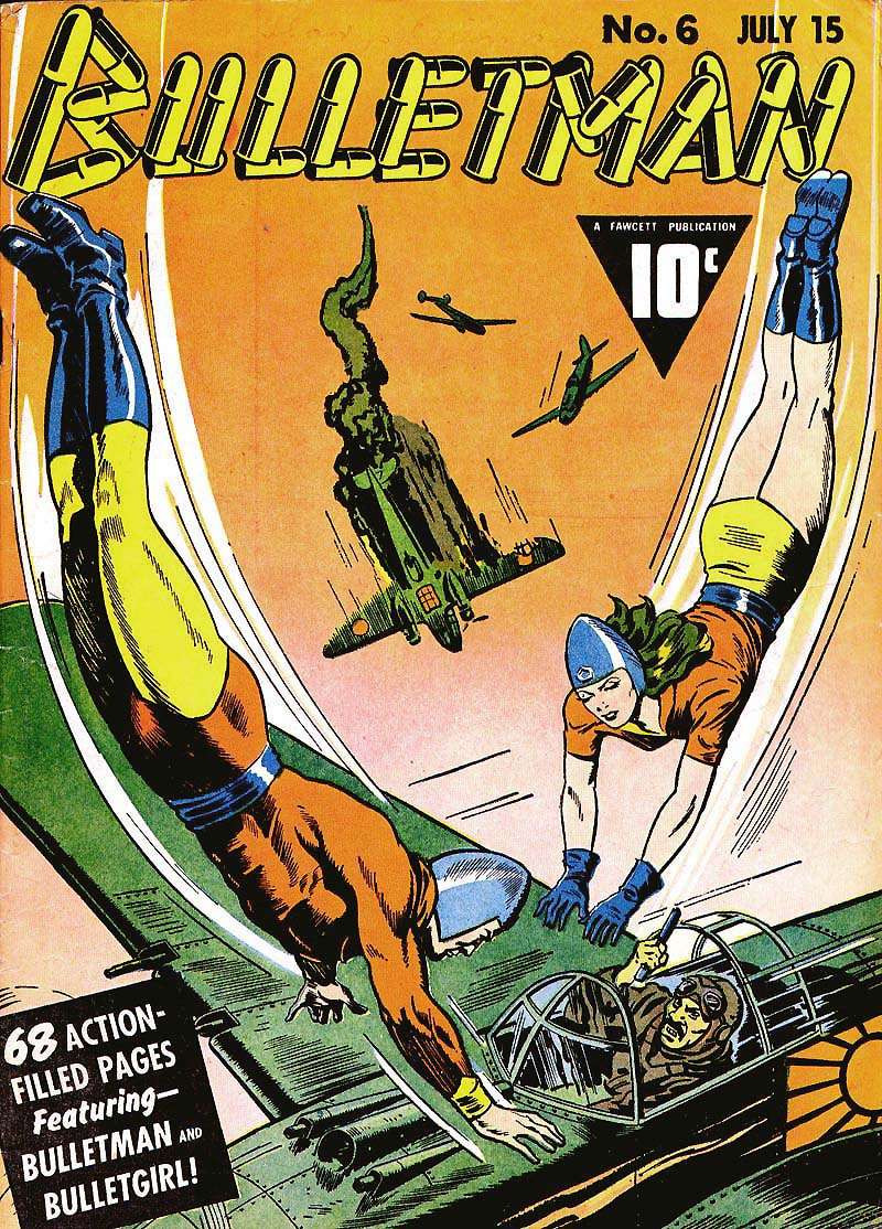 Comic Book Cover For Bulletman 6 (paper/fiche)