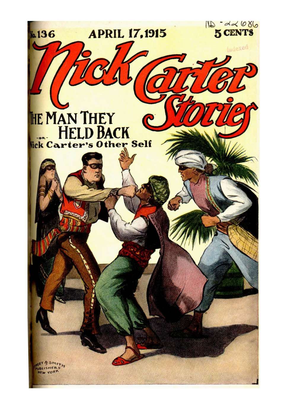 Book Cover For Nick Carter Stories 136 - The Man They Held Back