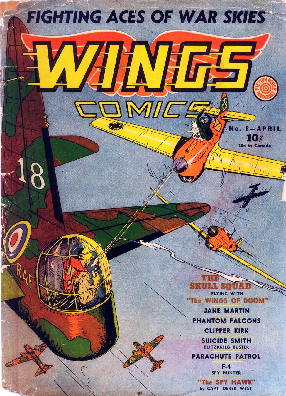 Comic Book Cover For Wings Comics 8