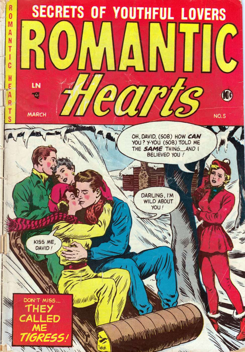 Comic Book Cover For Romantic Hearts v2 5