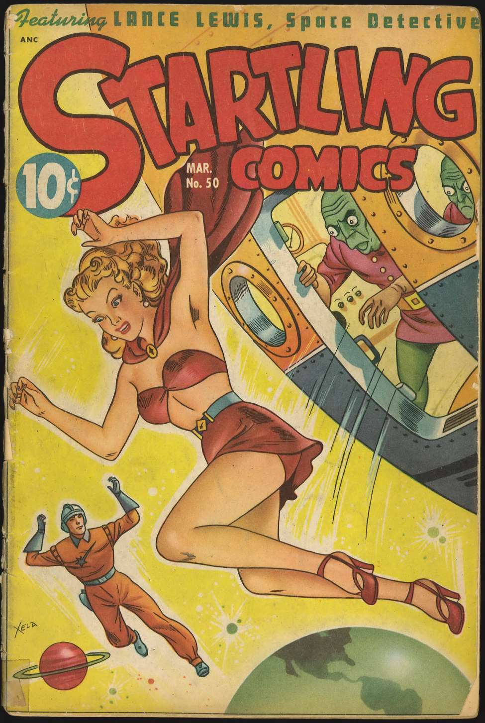 Comic Book Cover For Startling Comics 50