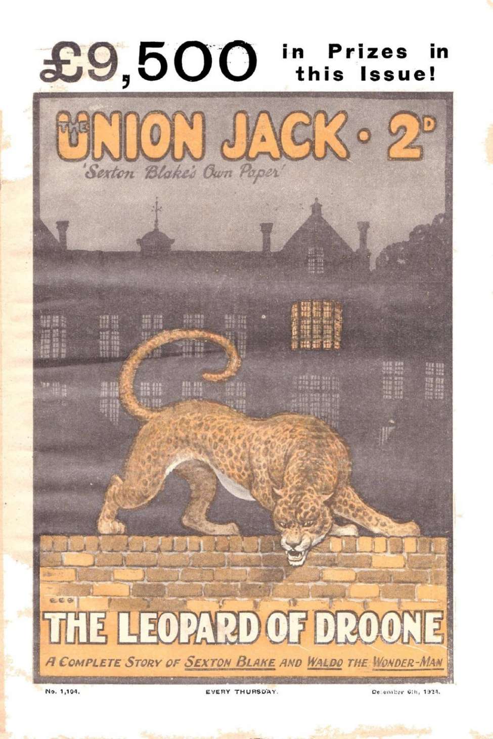 Book Cover For Union Jack 1104 - The Leopard of Droone