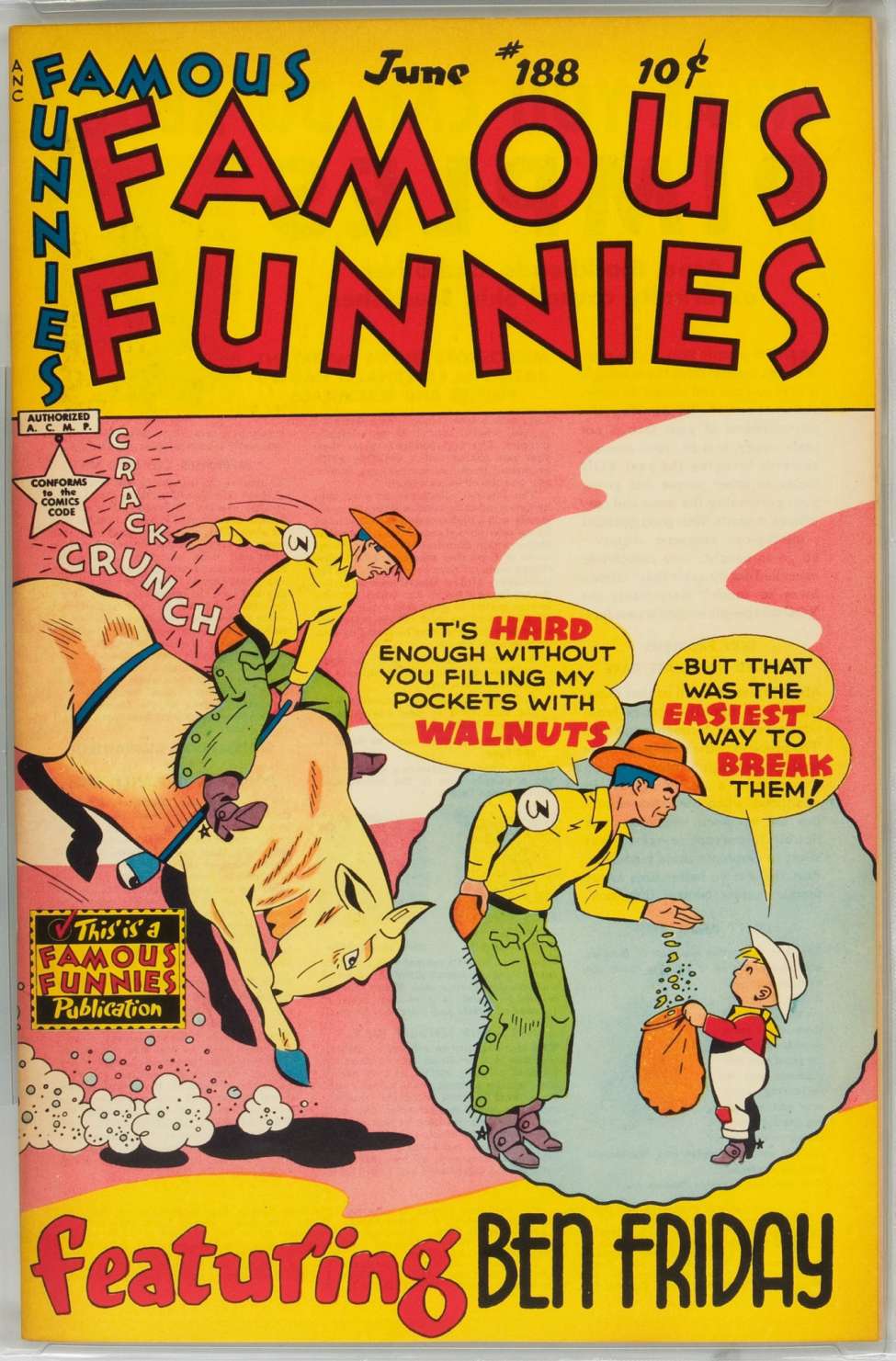 Comic Book Cover For Famous Funnies 188