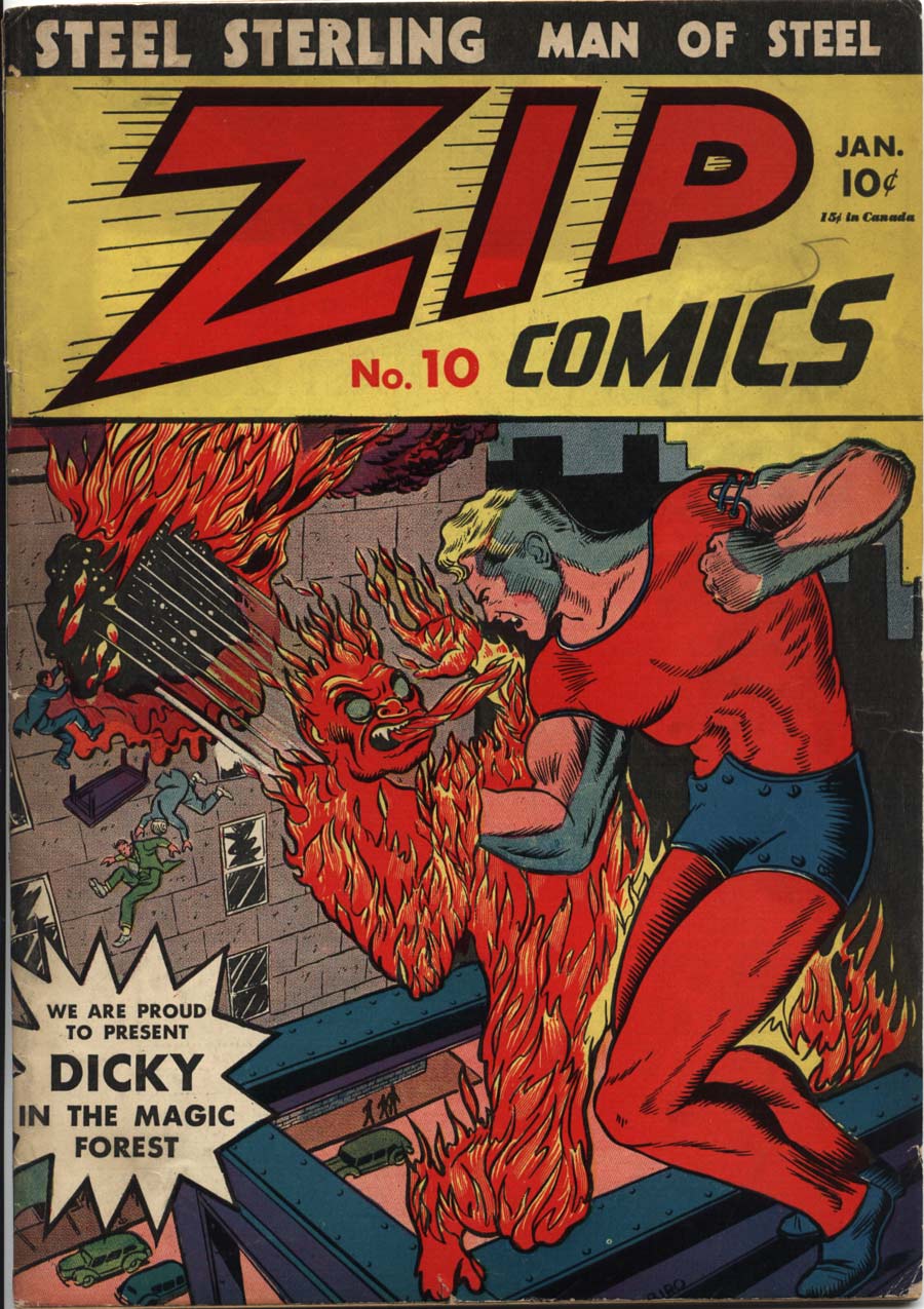Comic Book Cover For Zip Comics 10