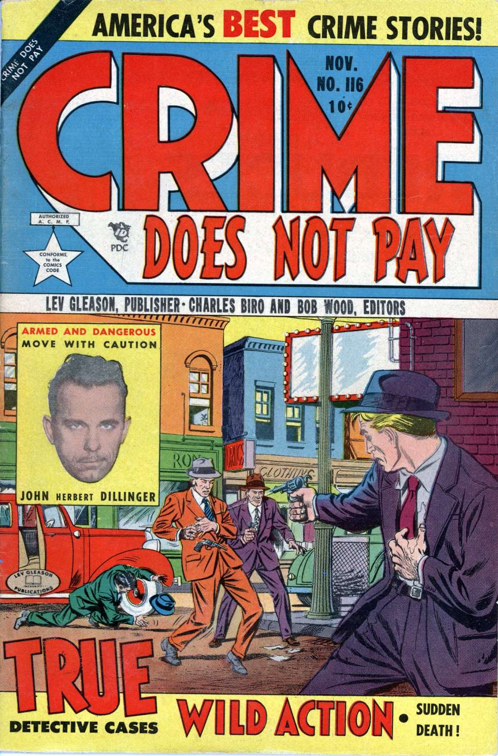 Comic Book Cover For Crime Does Not Pay 116 - Version 1
