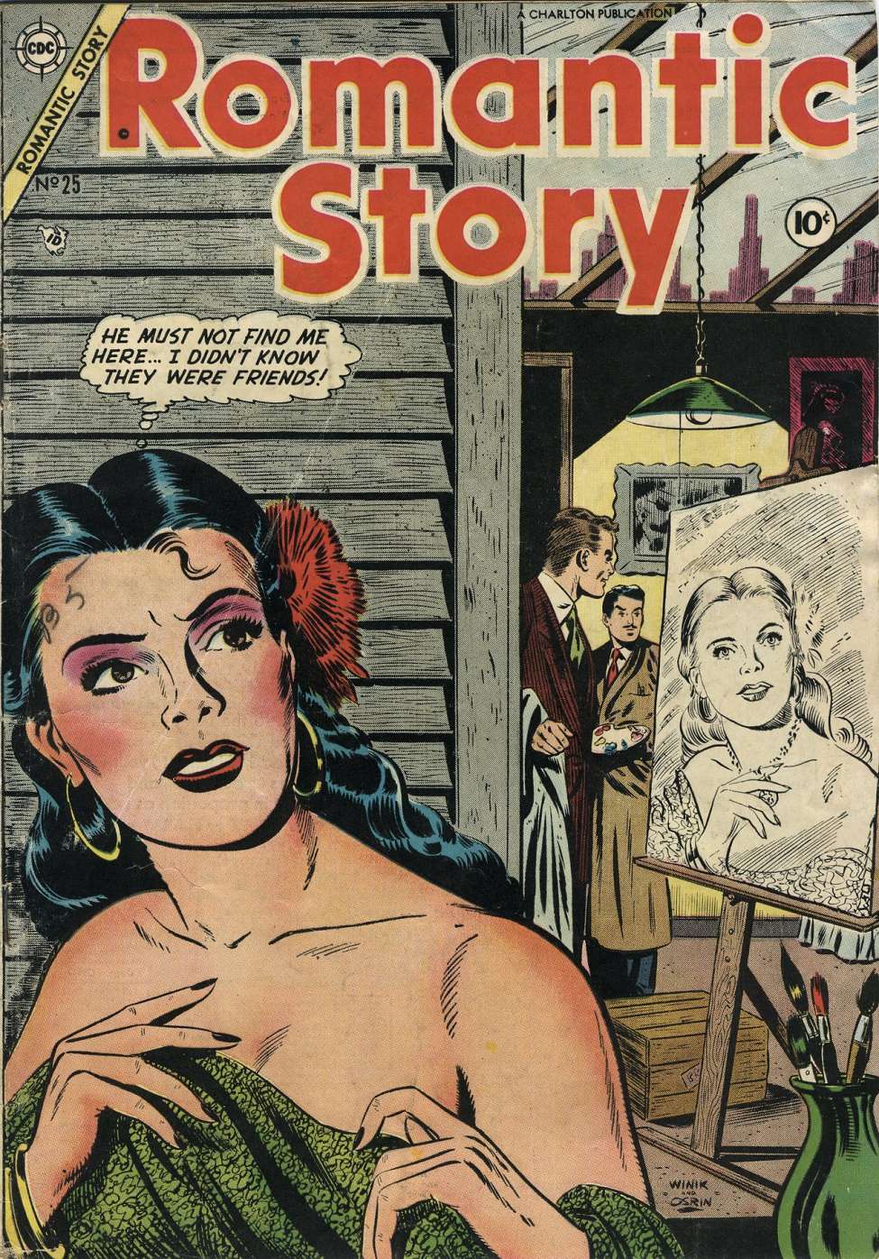 Comic Book Cover For Romantic Story 25