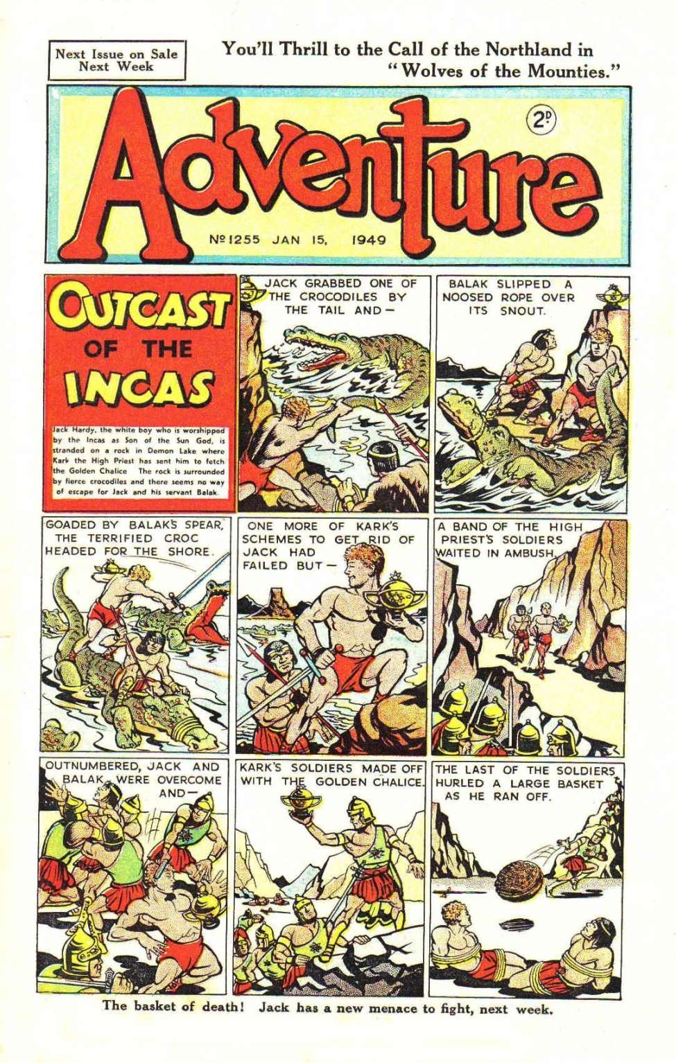 Comic Book Cover For Adventure 1255