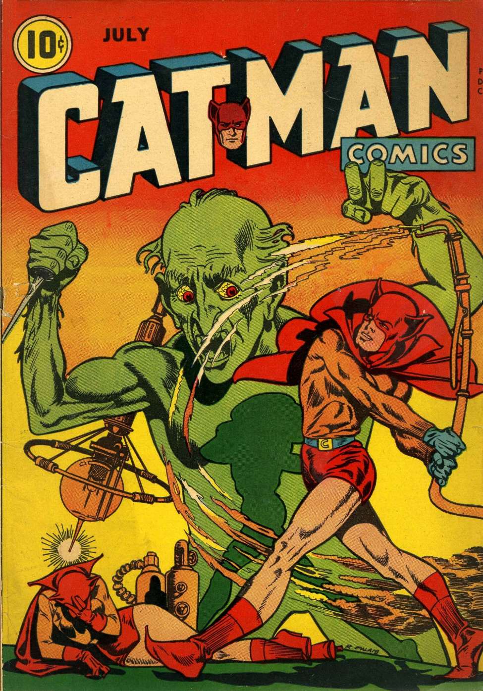 Comic Book Cover For Cat-Man Comics 25