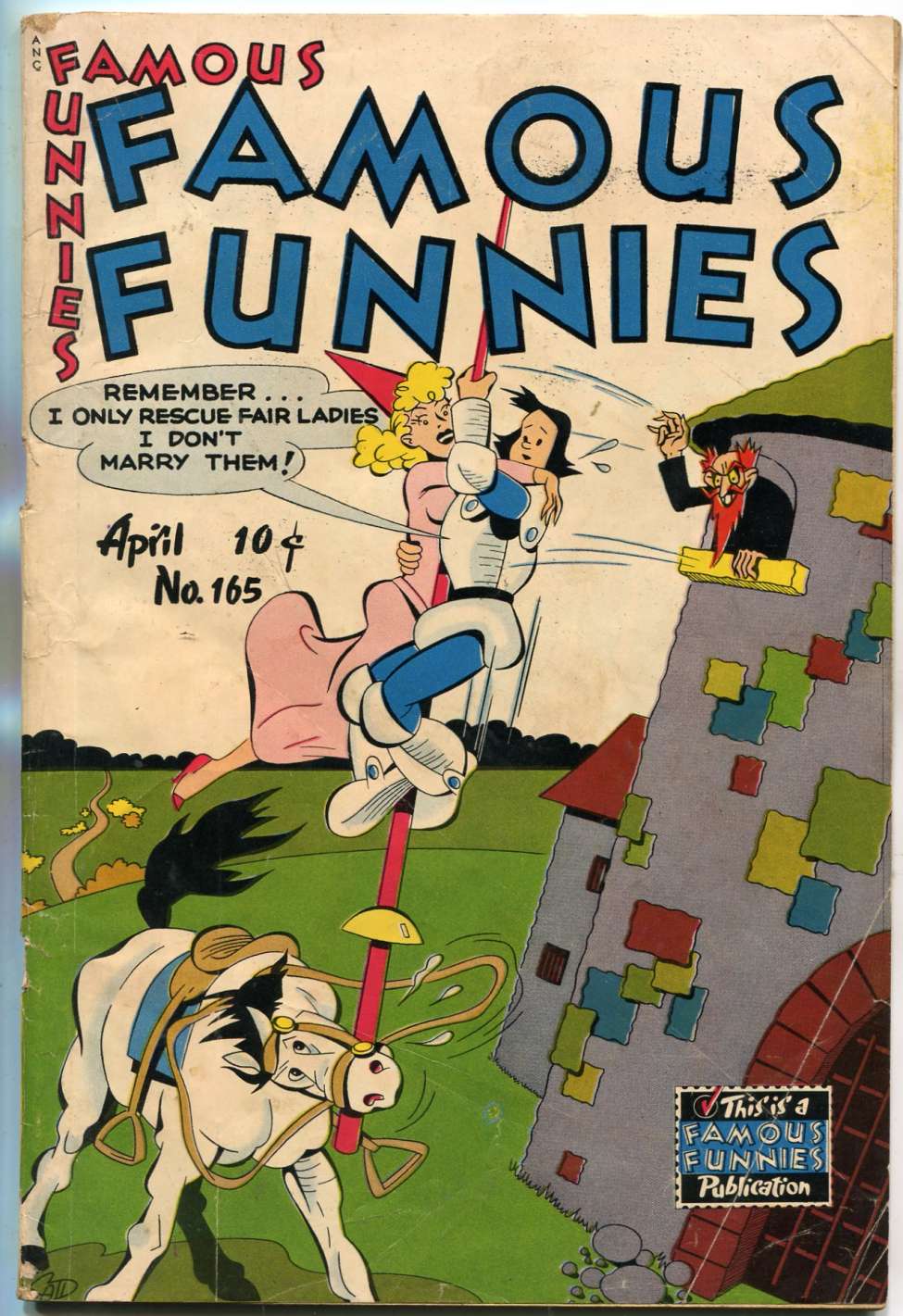 Comic Book Cover For Famous Funnies 165