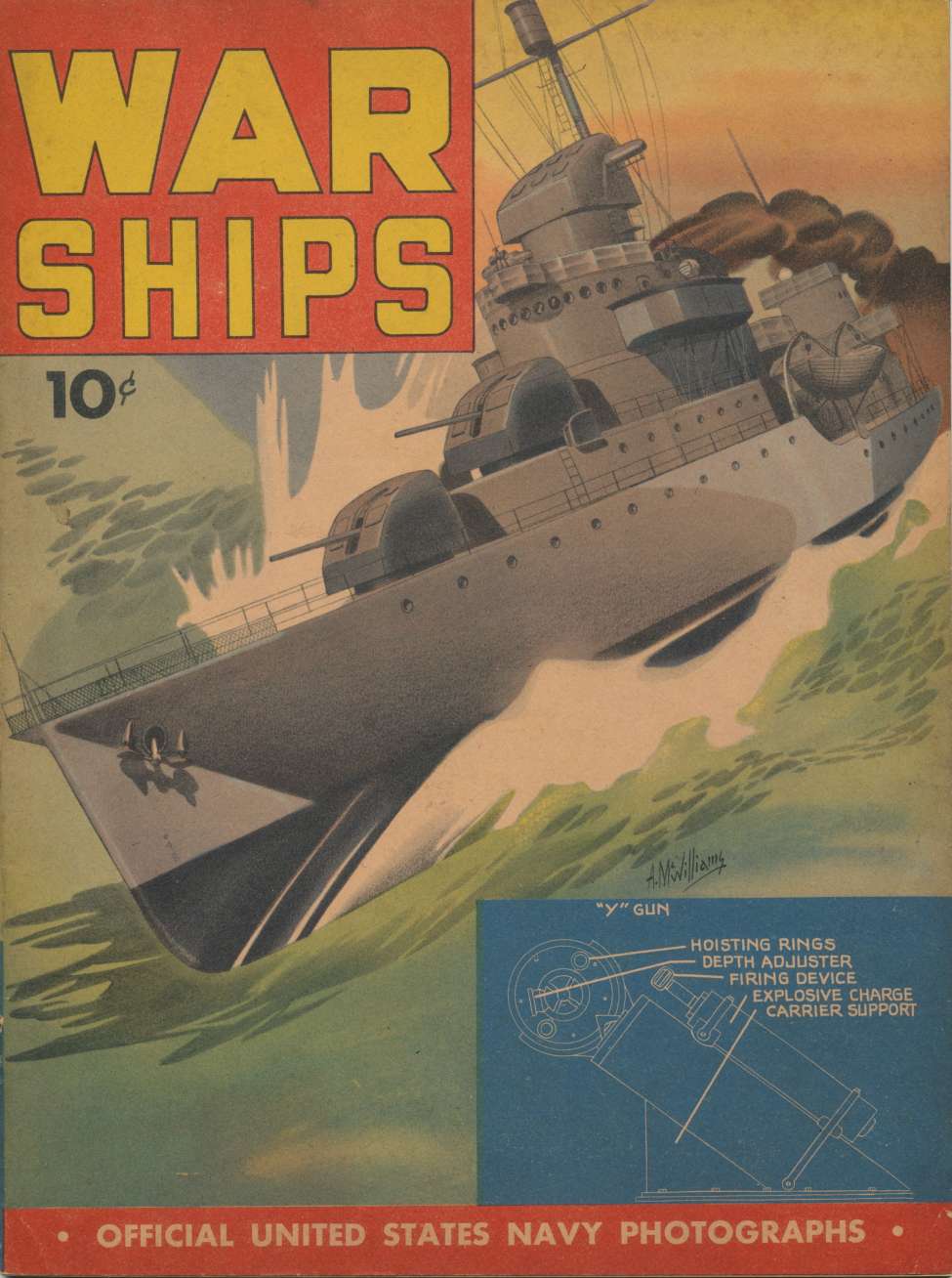 Comic Book Cover For War Ships