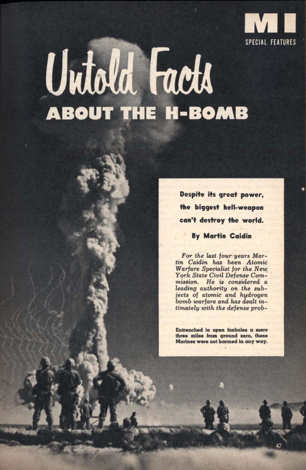 Comic Book Cover For Untold Facts About the H-Bomb