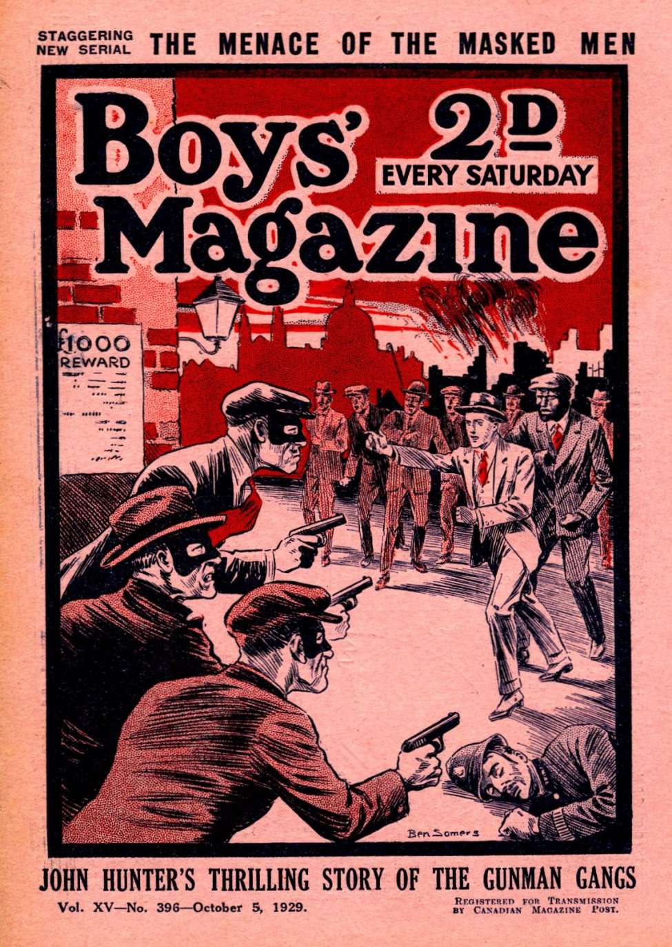 Book Cover For Boys' Magazine 396