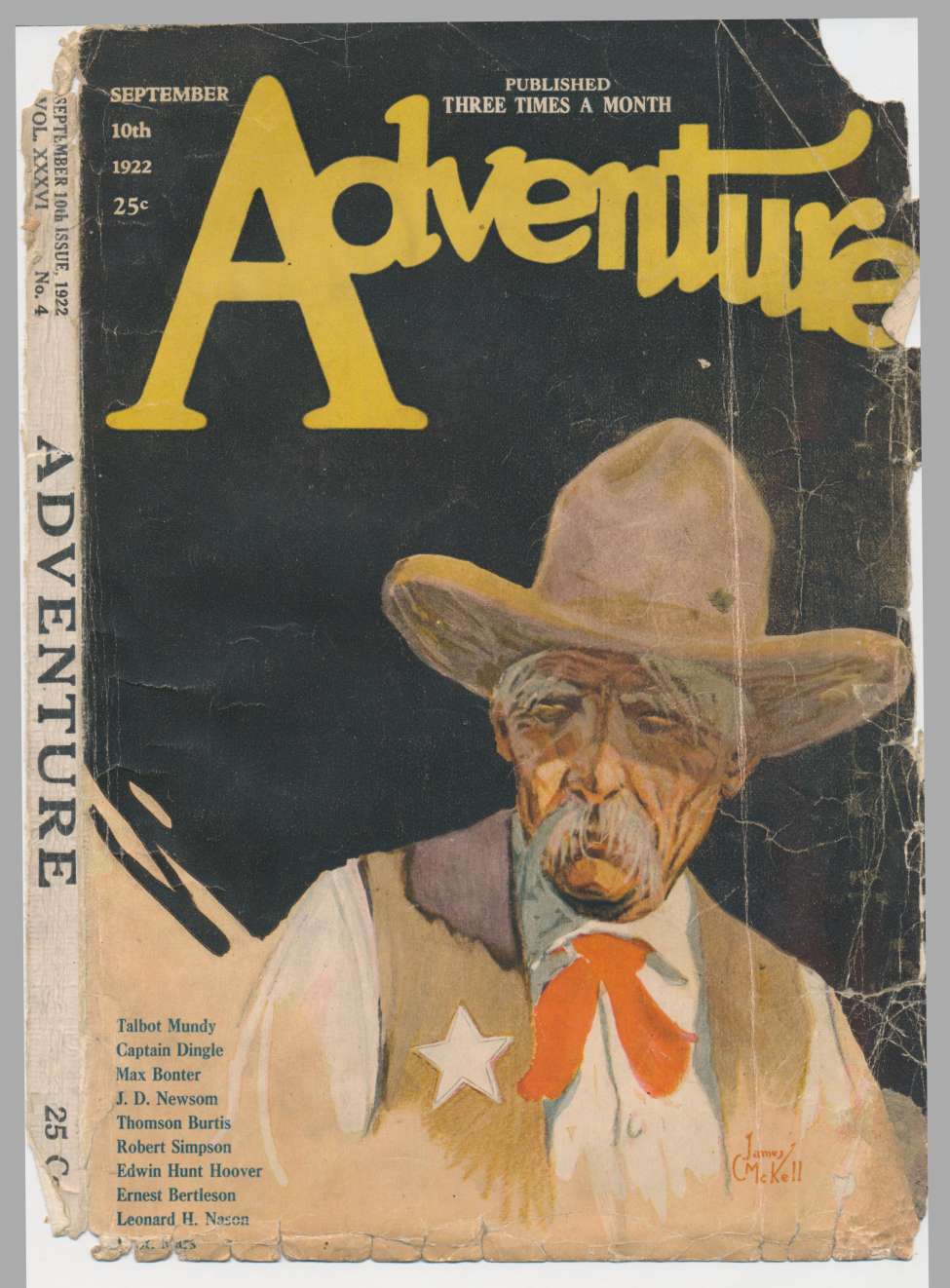Comic Book Cover For Adventure v36 4