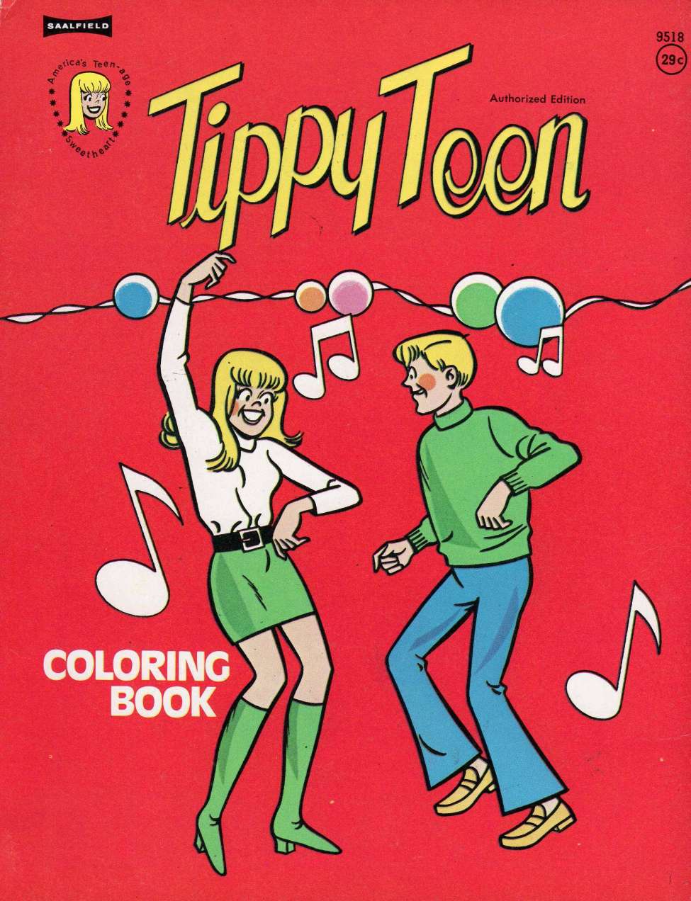 Comic Book Cover For Tippy Teen Coloring Book