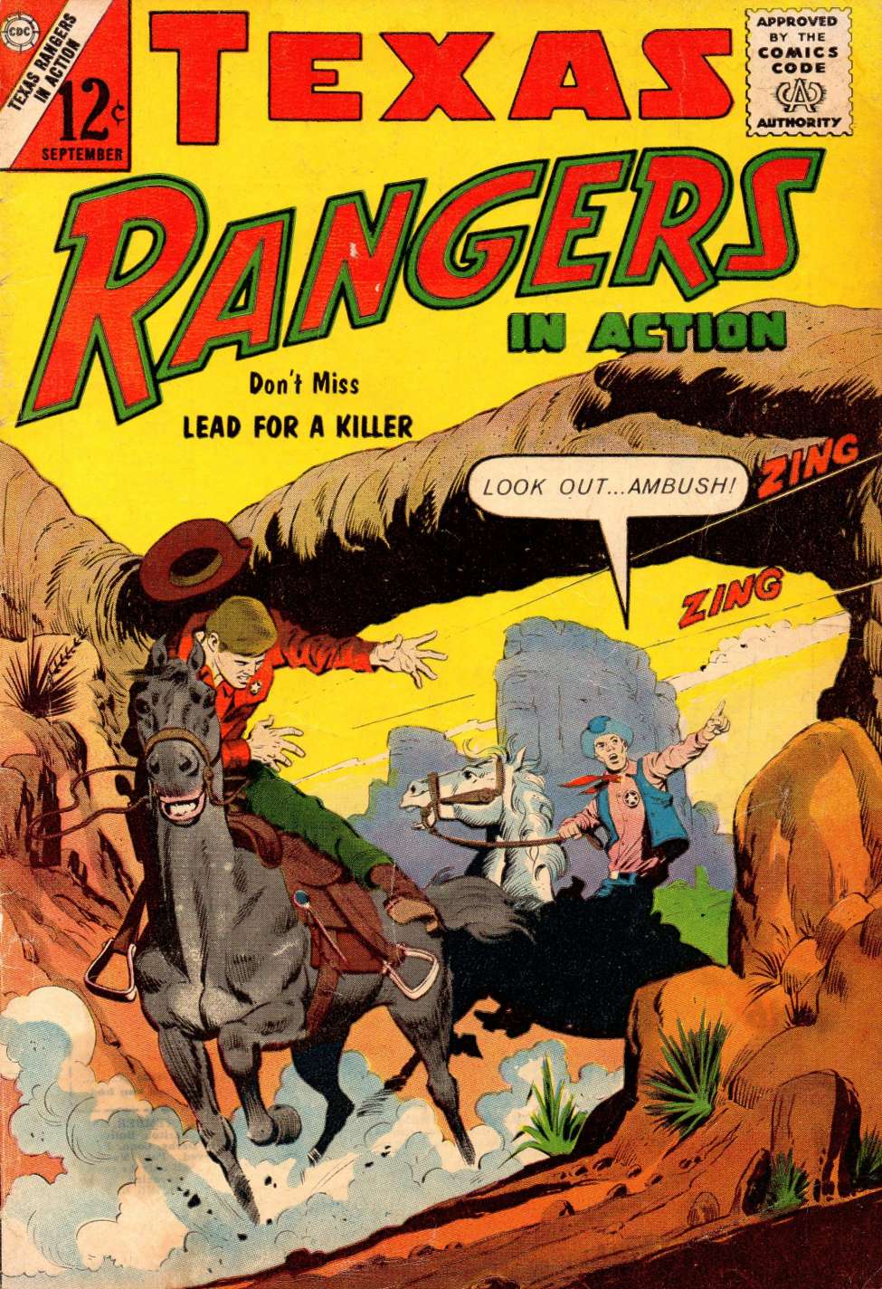 Comic Book Cover For Texas Rangers in Action 41