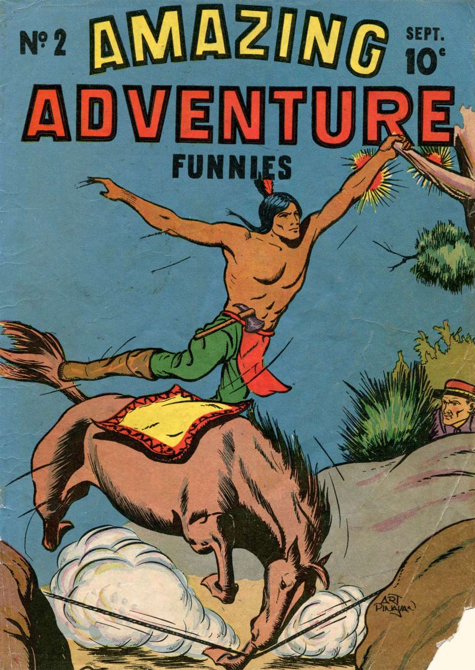 Comic Book Cover For Amazing Adventure Funnies 2
