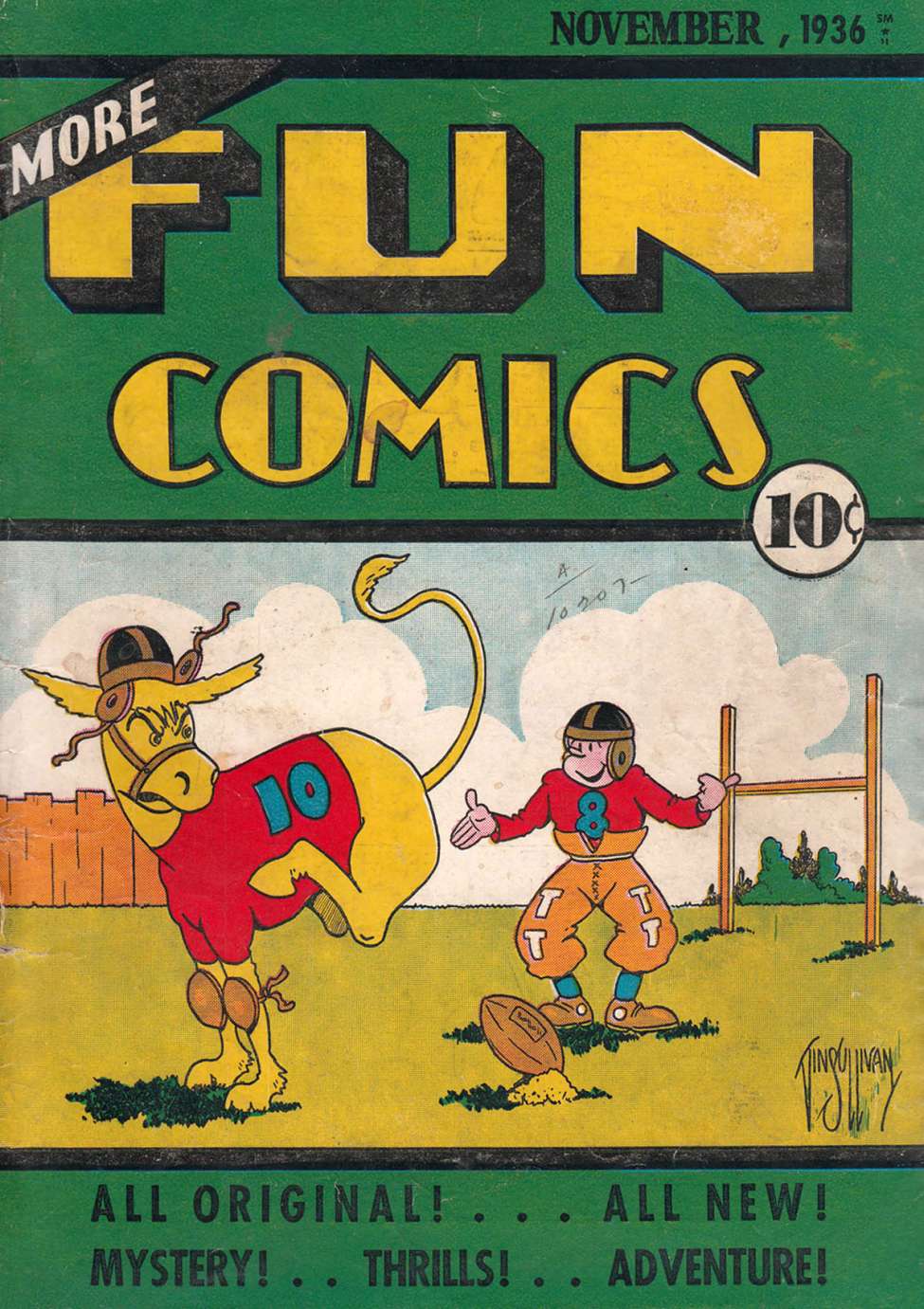 Comic Book Cover For More Fun Comics 15