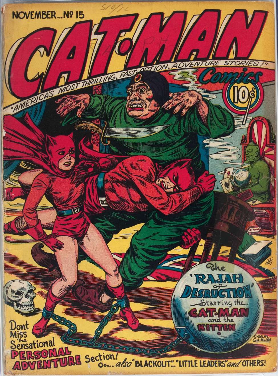 Comic Book Cover For Cat-Man Comics 15 - Version 2