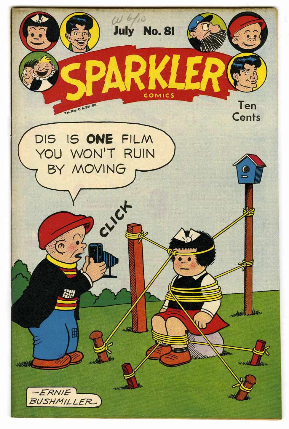 Comic Book Cover For Sparkler Comics 81