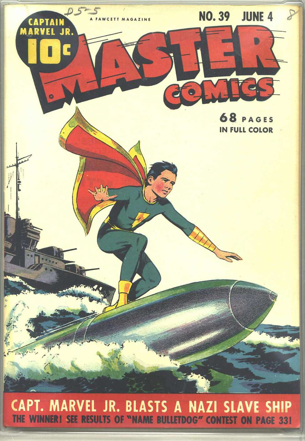 Comic Book Cover For Master Comics 39