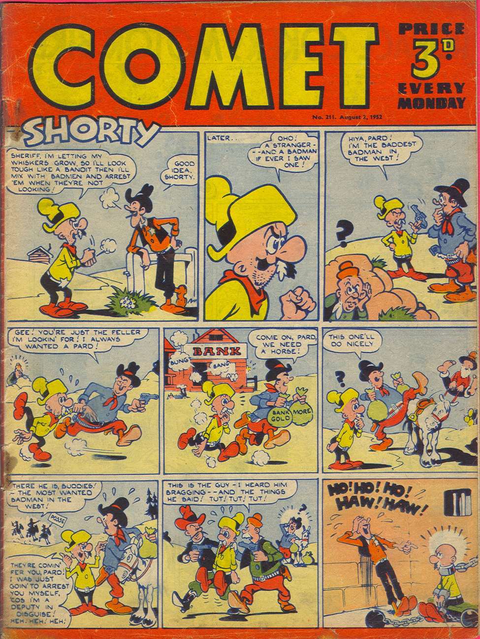 Comic Book Cover For The Comet 211