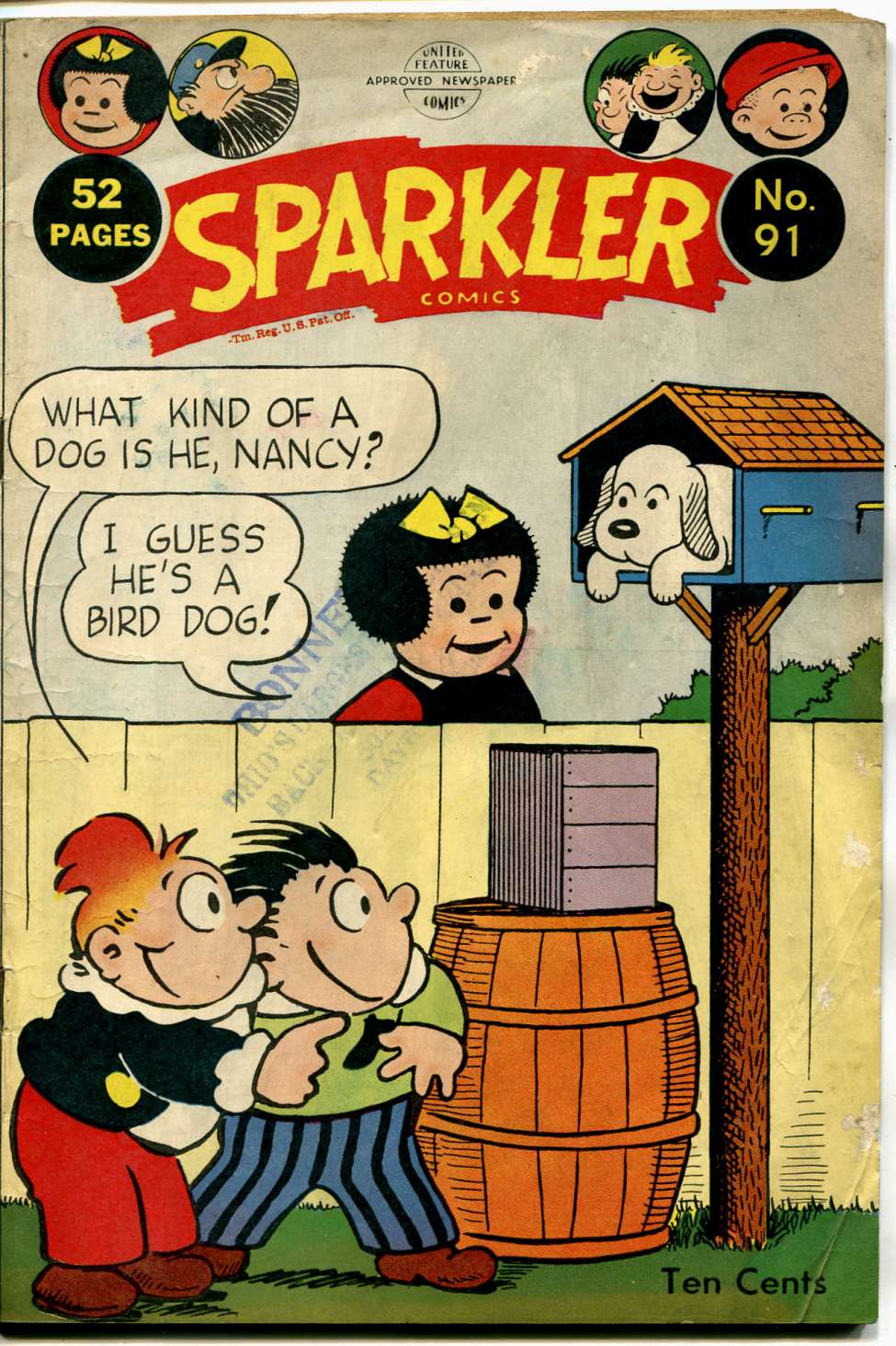 Comic Book Cover For Sparkler Comics 91