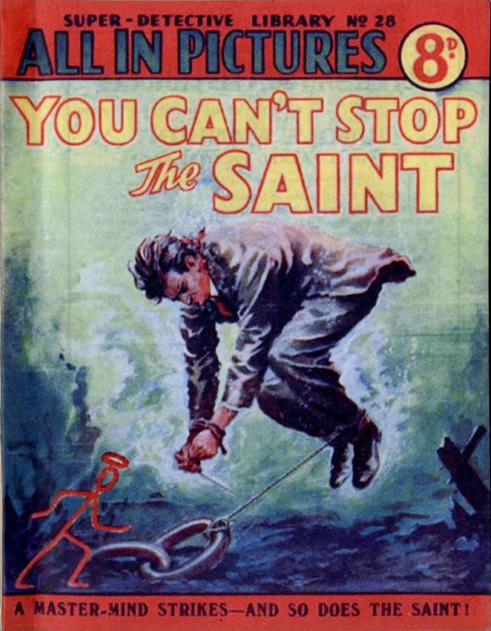 Comic Book Cover For Super Detective Library 28 - You Can't Stop The Saint