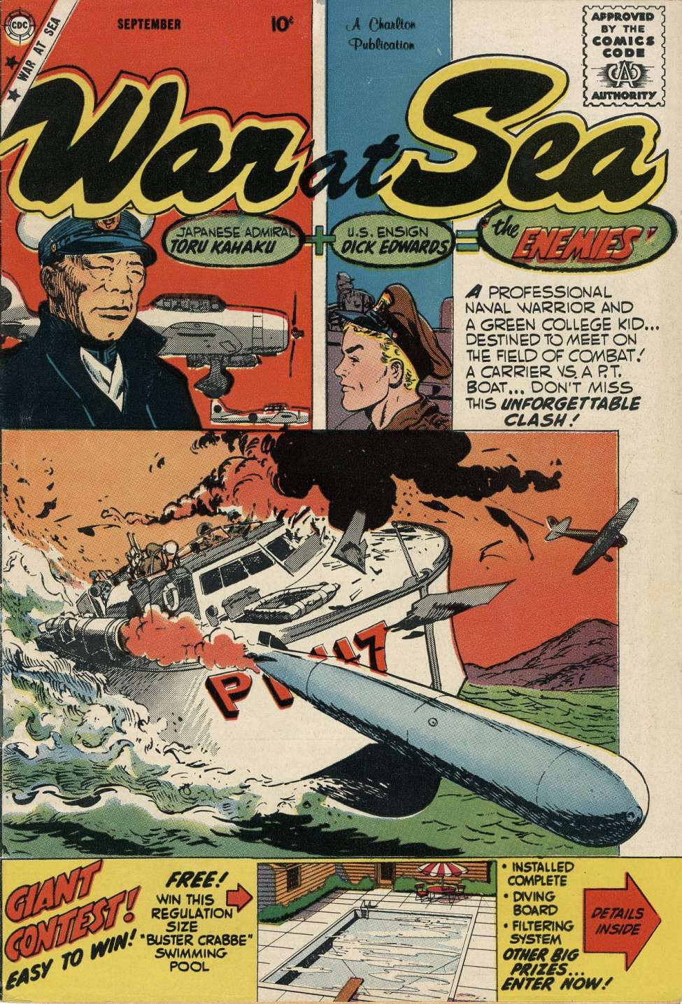 Comic Book Cover For War at Sea 32