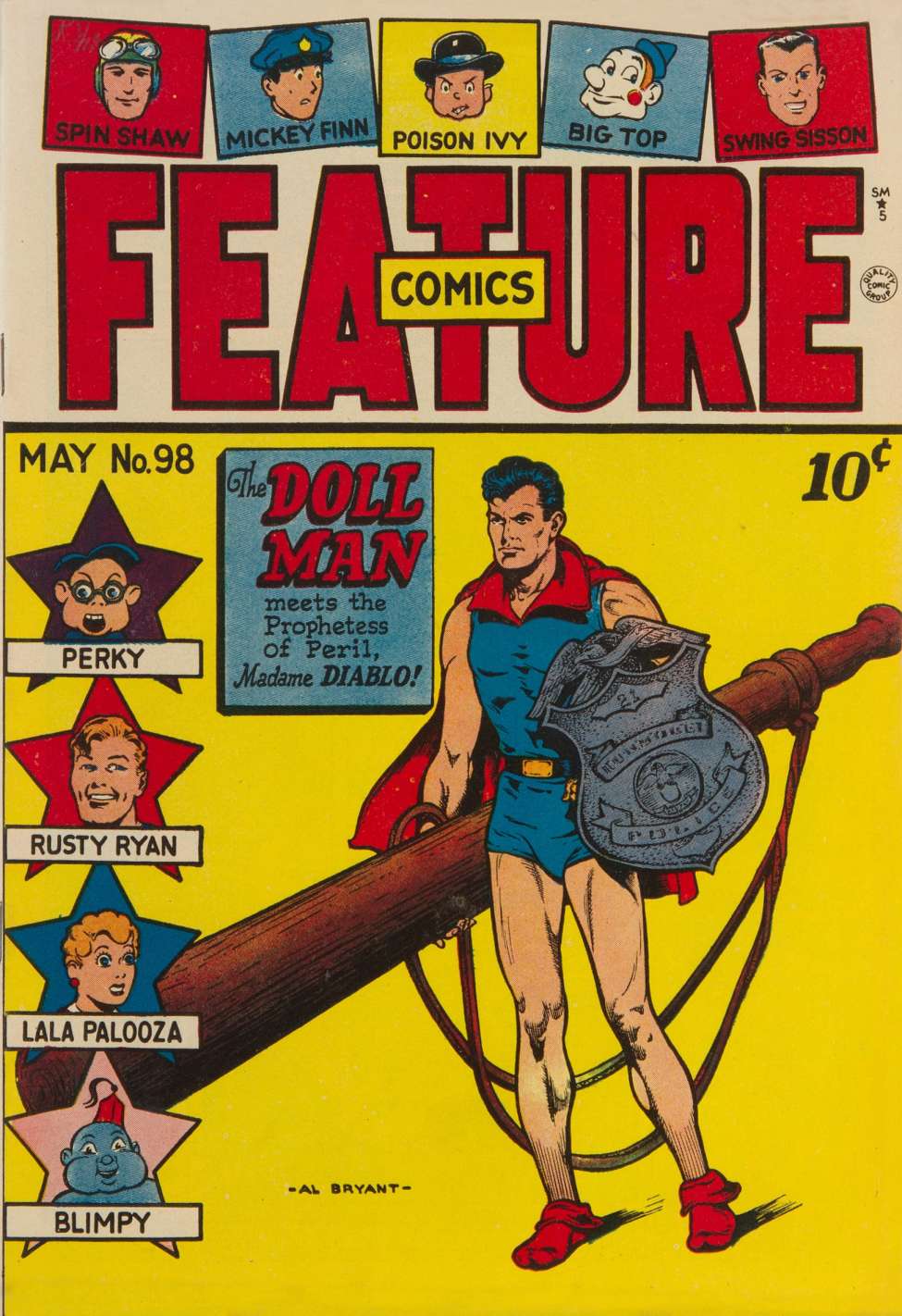 Comic Book Cover For Feature Comics 98 - Version 2