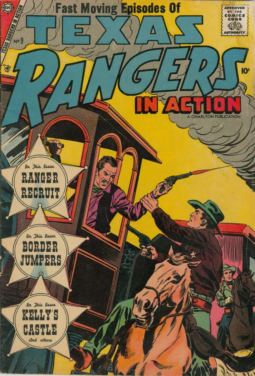 Comic Book Cover For Texas Rangers in Action 9