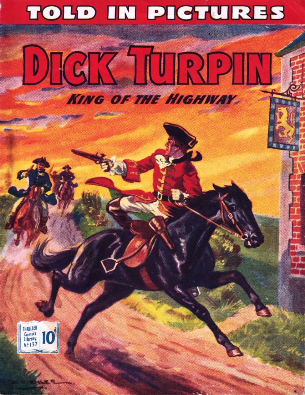 Comic Book Cover For Thriller Comics Library 137 - Dick Turpin - King of the Highway