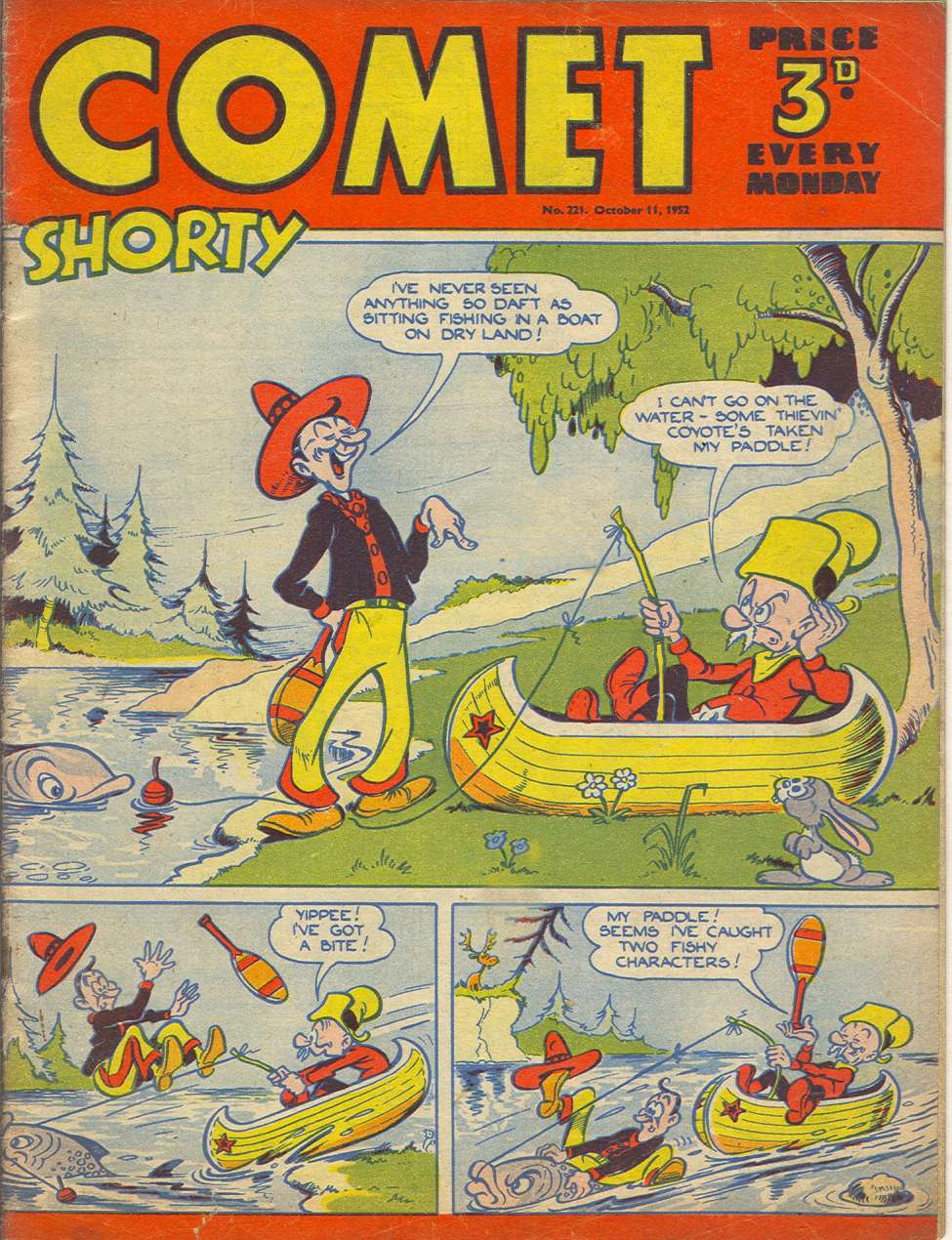 Comic Book Cover For The Comet 221