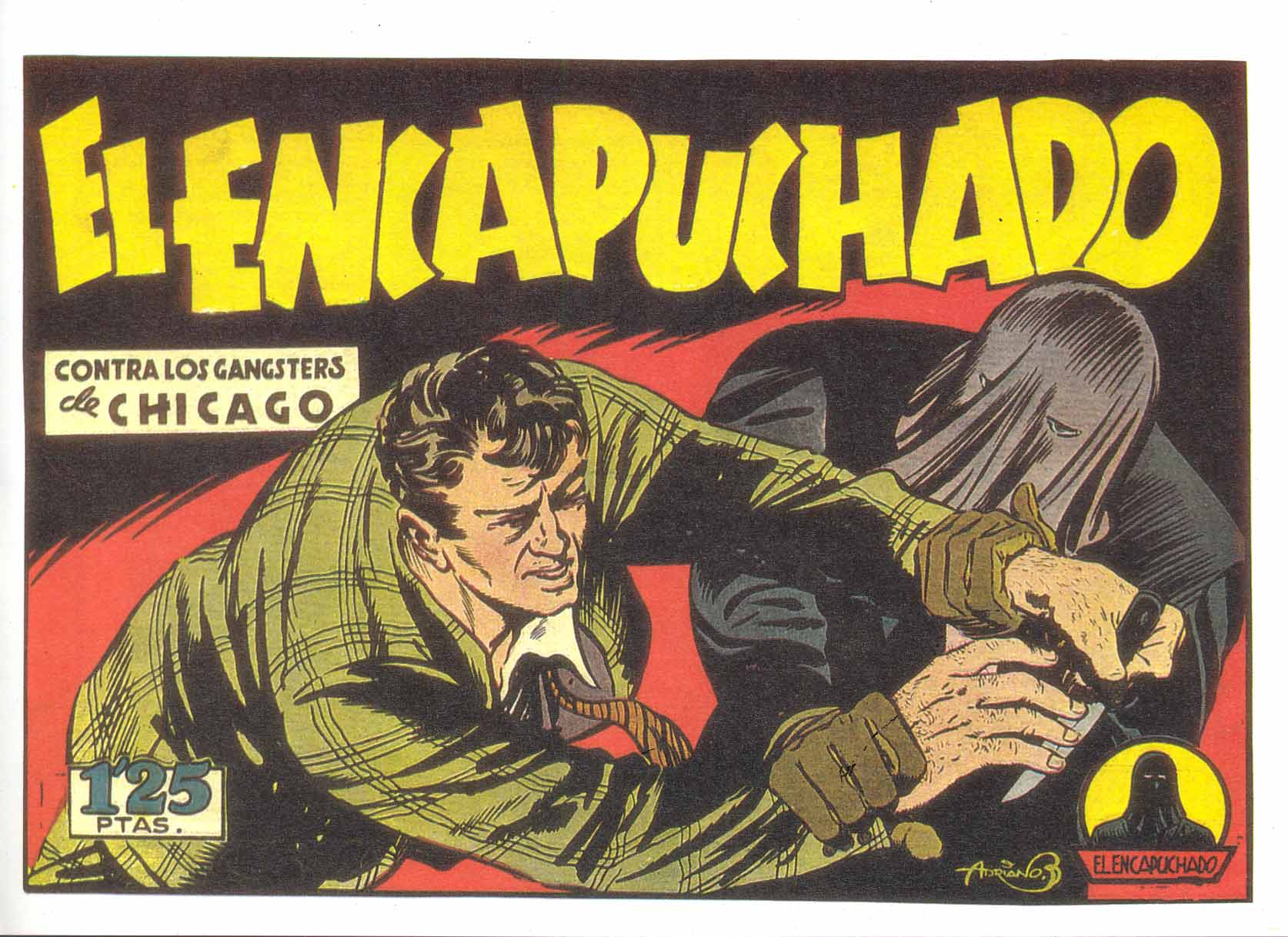 Comic Book Cover For El Encapuchado 12 - Contra Los Gangsters De Chicago