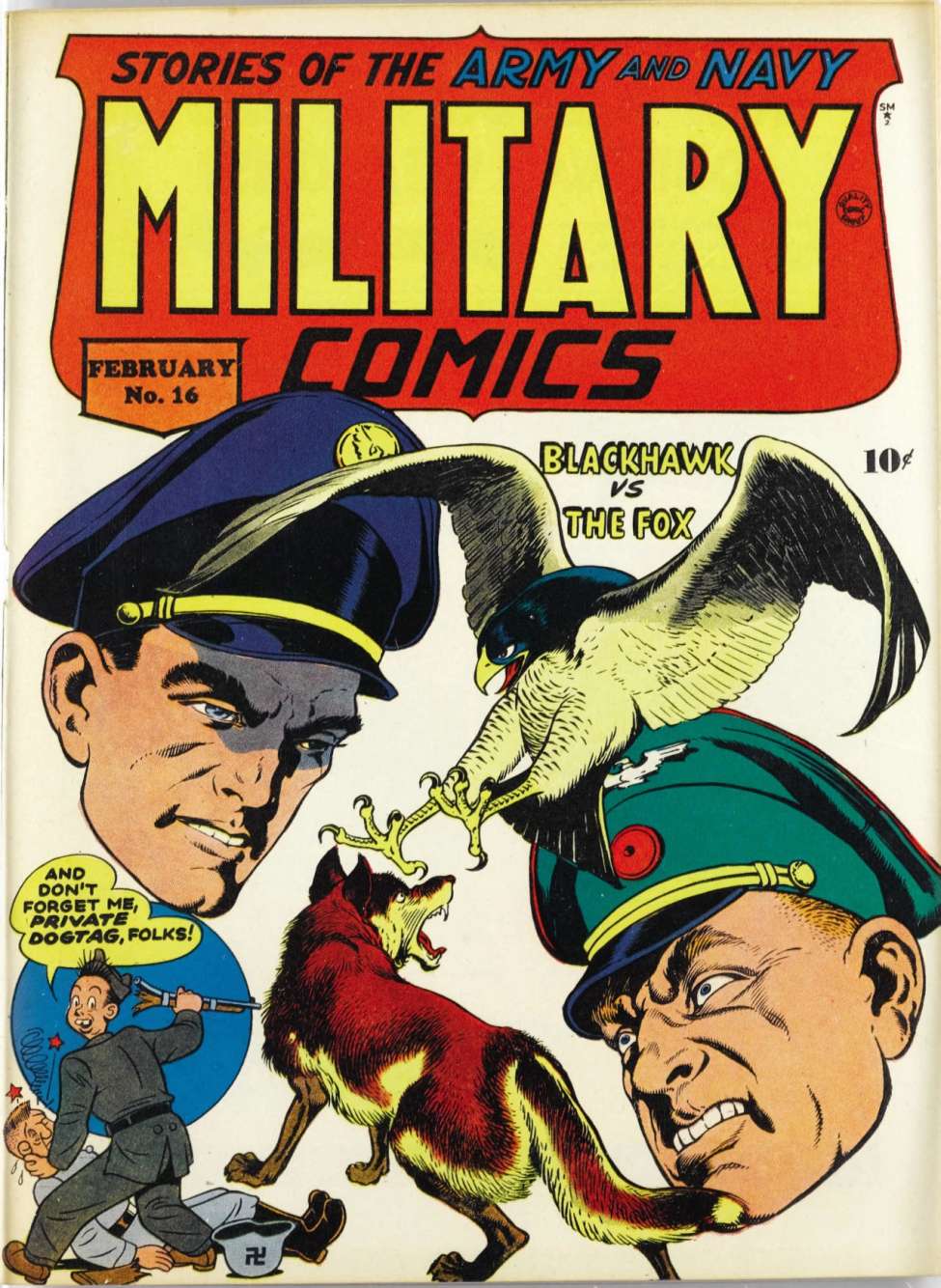 Comic Book Cover For Military Comics 16 (paper/8fiche)