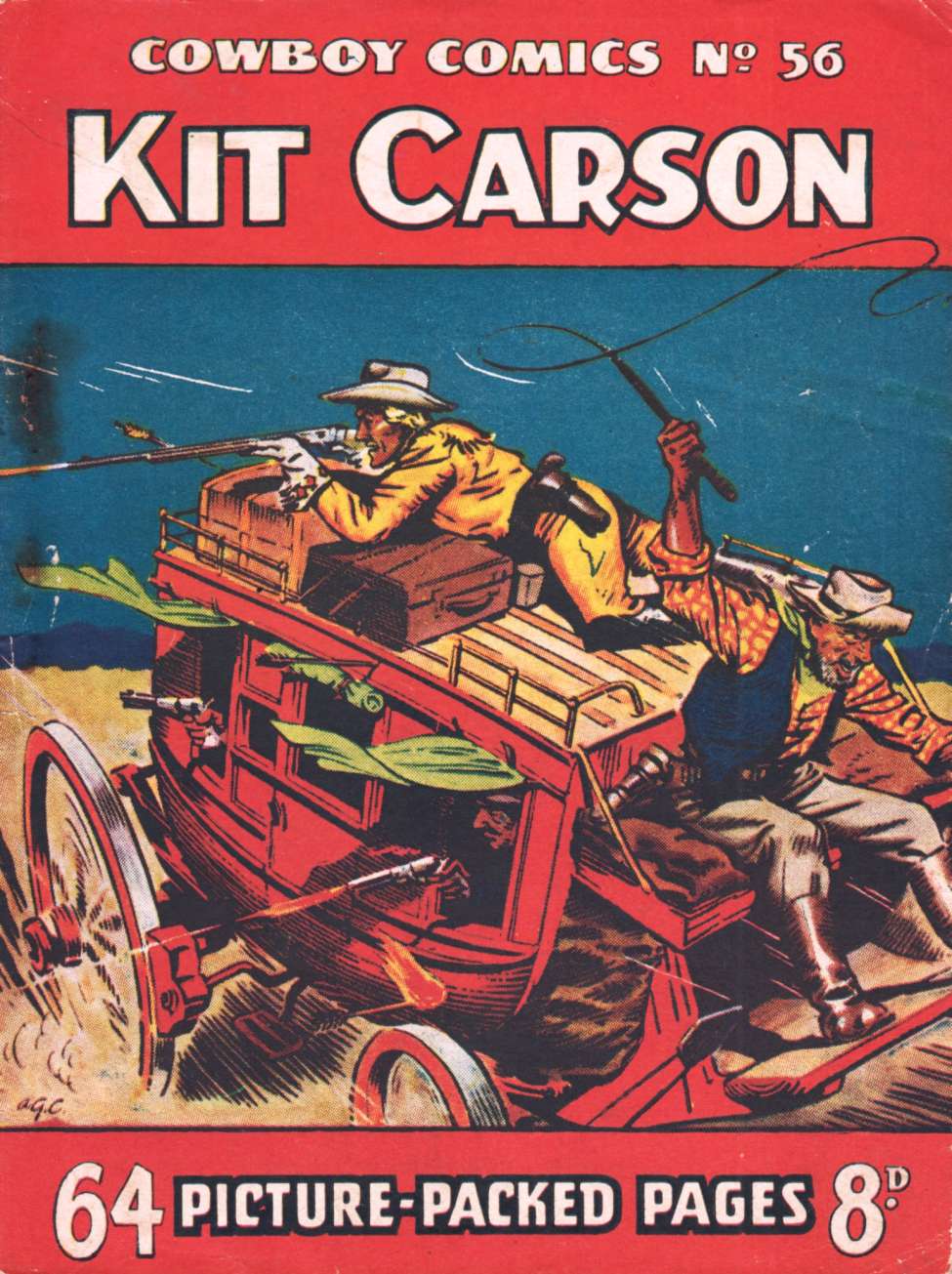 Book Cover For Cowboy Comics 56 - Kit Carson