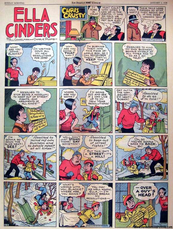 Comic Book Cover For Ella Cinders Sundays 1938