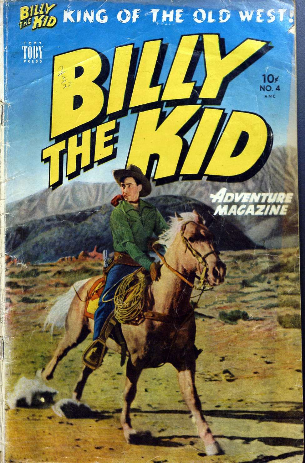 Comic Book Cover For Billy the Kid Adventure Magazine 4