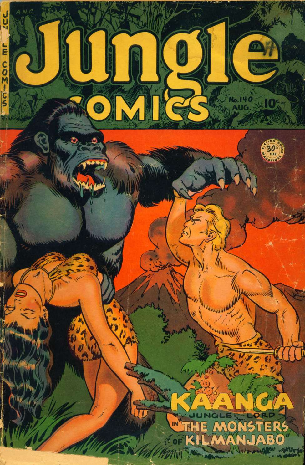 Comic Book Cover For Jungle Comics 140