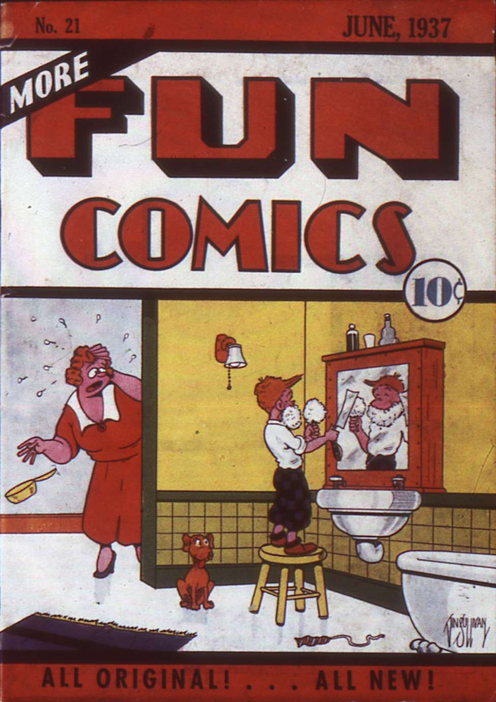 Comic Book Cover For More Fun Comics 21