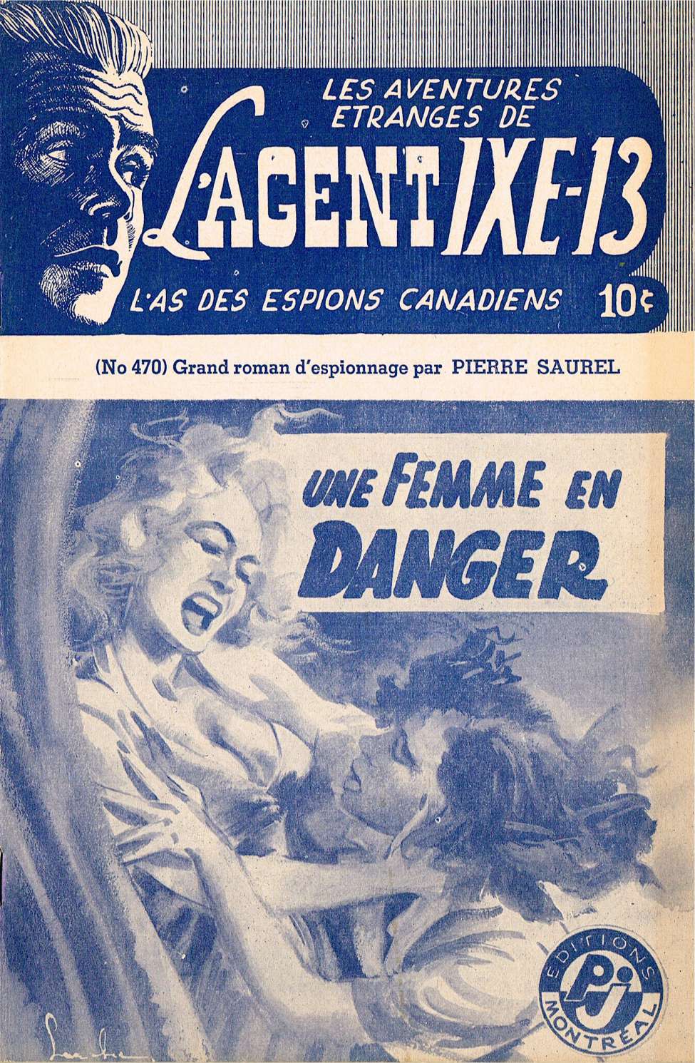 Book Cover For L'Agent IXE-13 v2 470 - Une femme en danger