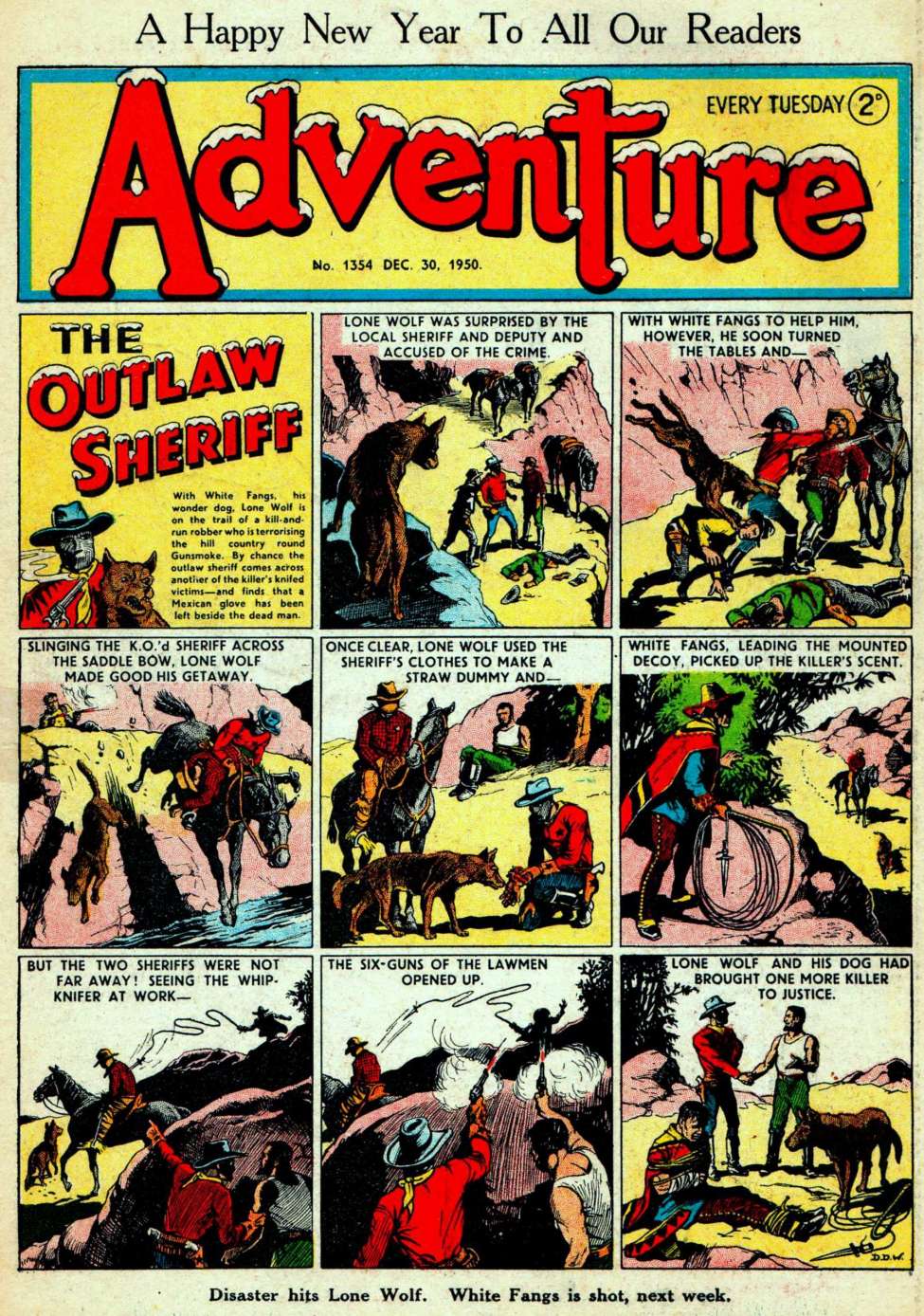 Comic Book Cover For Adventure 1354