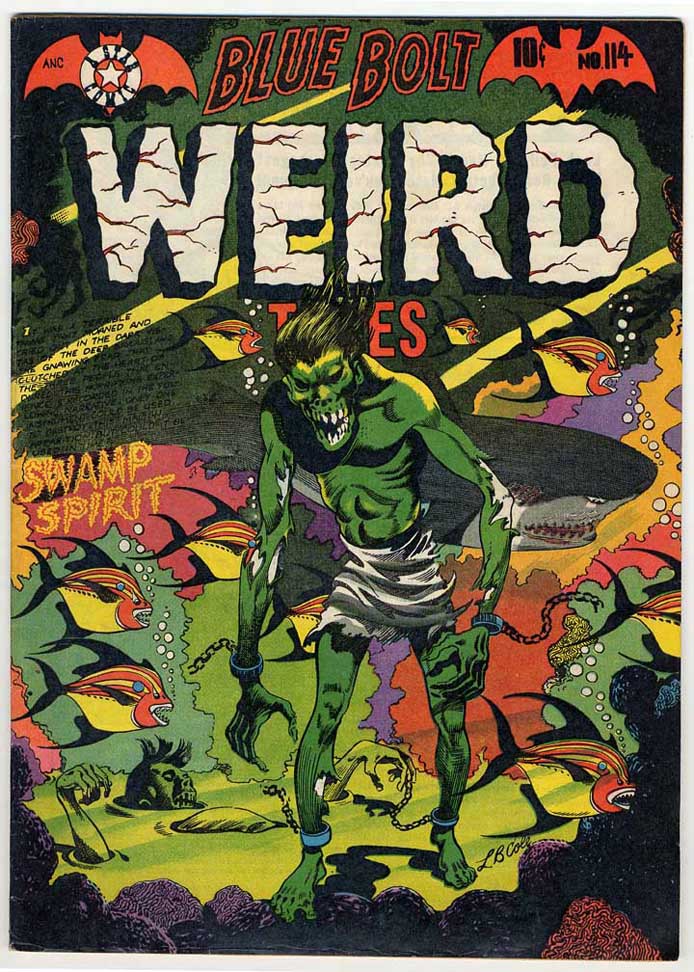 Comic Book Cover For Blue Bolt Weird Tales of Terror 114