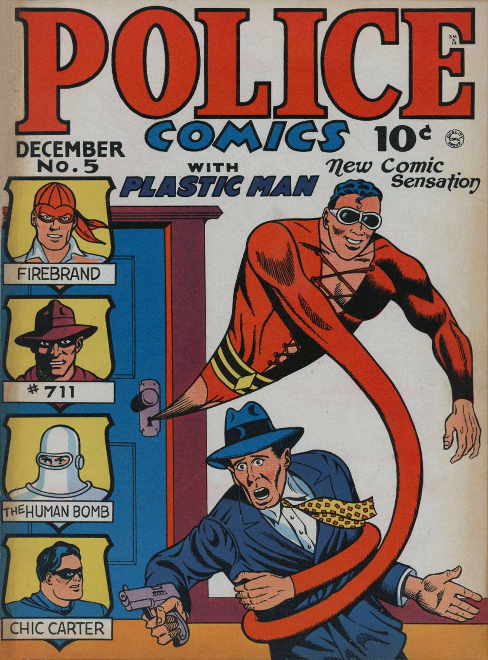 Comic Book Cover For Police Comics 5
