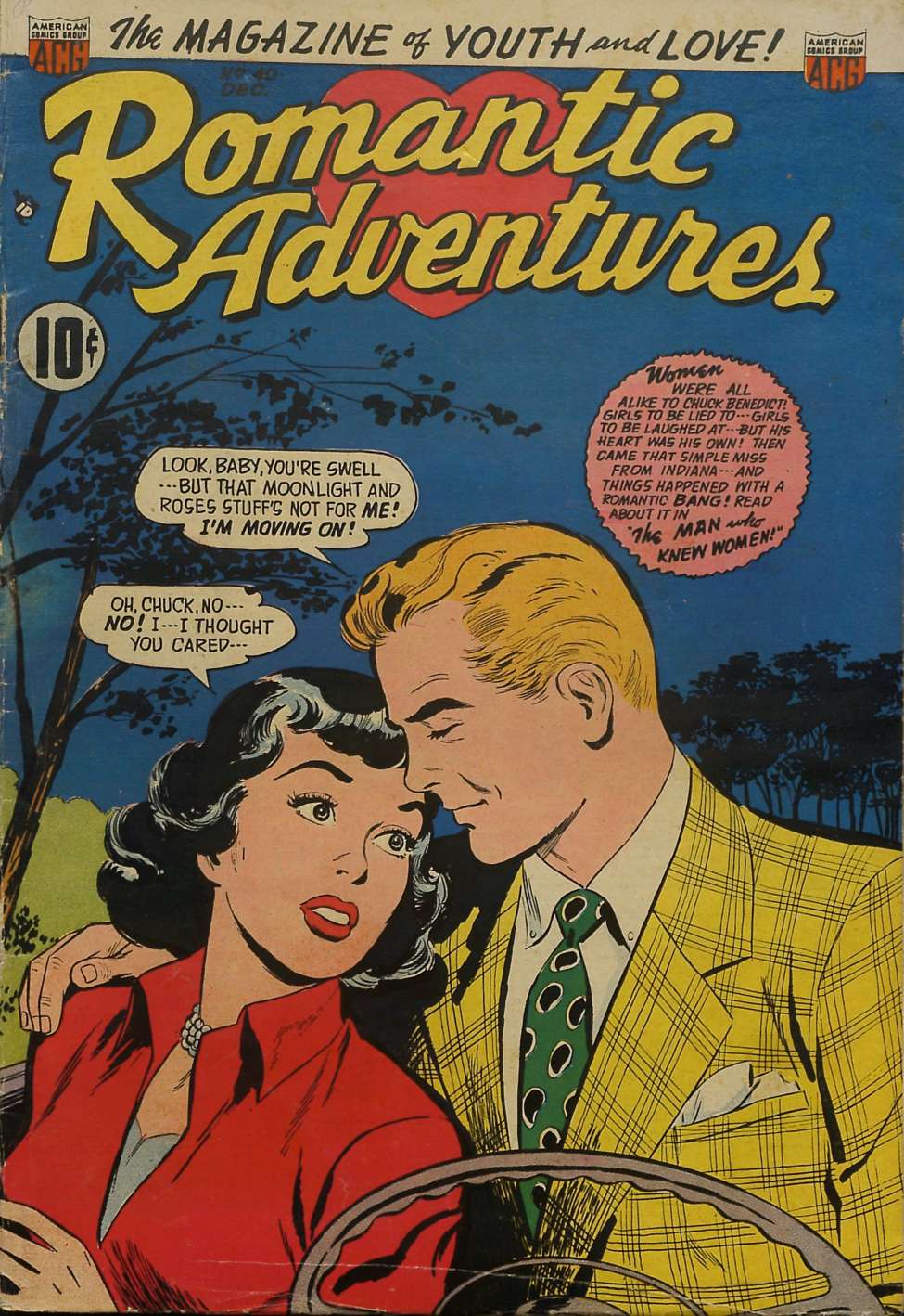 Comic Book Cover For Romantic Adventures 40