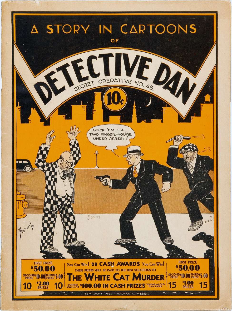 Comic Book Cover For Detective Dan, Secret Operative No. 48
