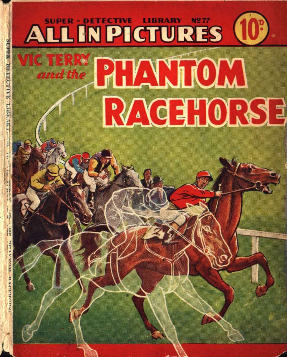 Comic Book Cover For Super Detective Library 77 - The Phantom Racehorse
