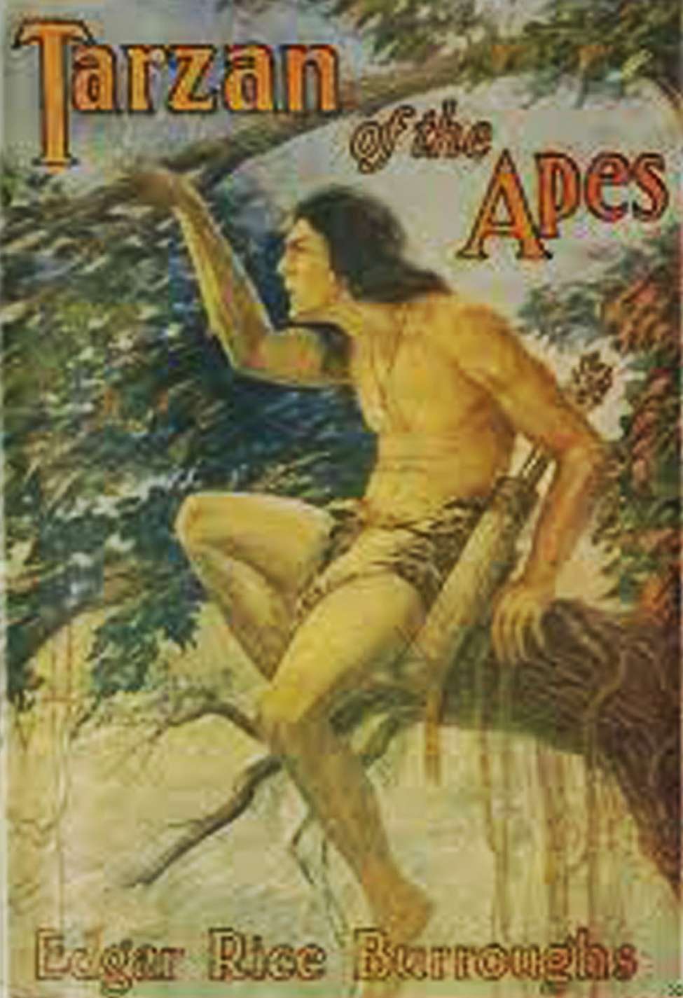 Book Cover For Tarzan of the Apes (1918)